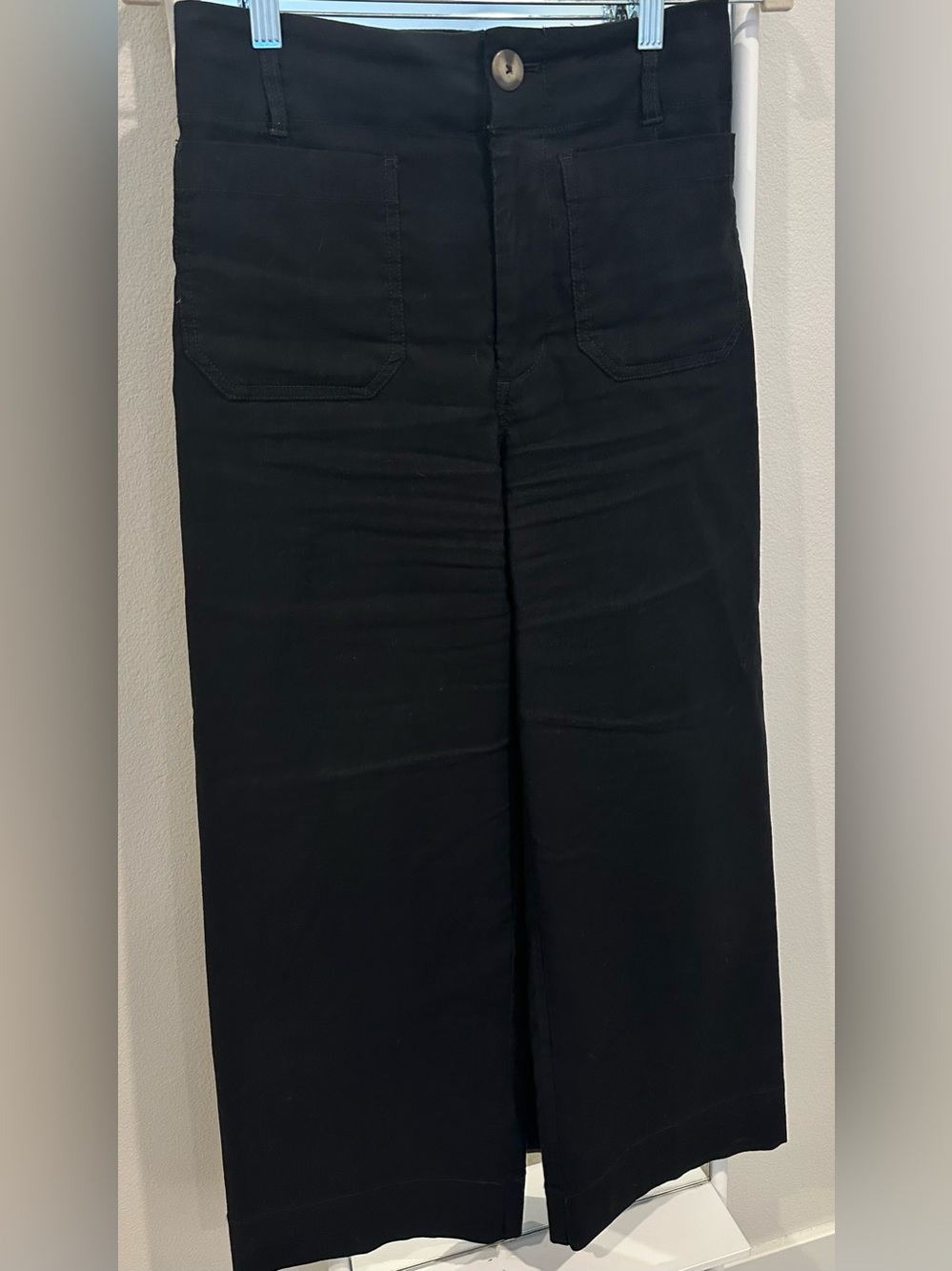 Anthropologie Maeve The Colette Cropped Black Size 26